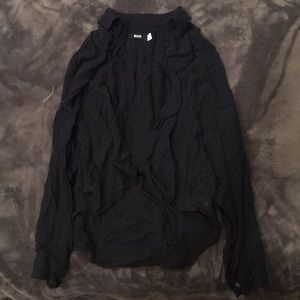 BDG Front Knot Top (Black)